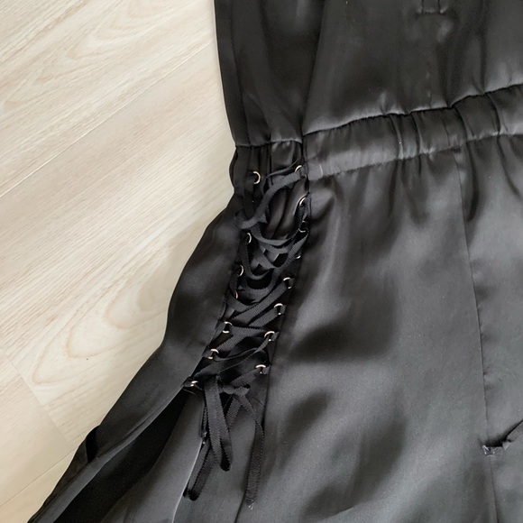 Embellished straps race back romper - Picture 5 of 12